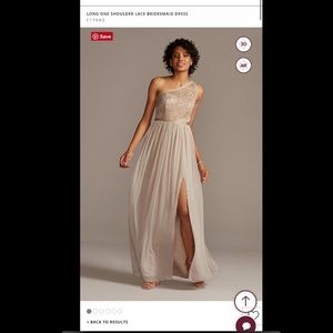 David’s bridal bridesmaid dress